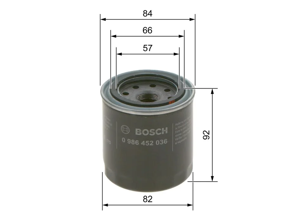 BO 0986452036 Filtr olejový BOSCH