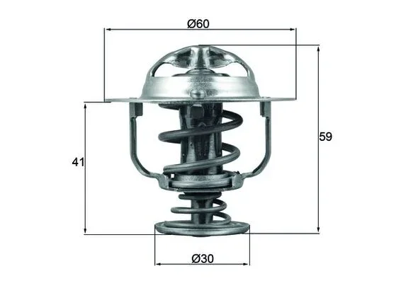 Termostat, chladivo MAHLE TX17782D Termostat, chladivo MAHLE TX17782D