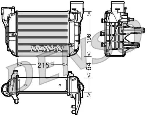 Chladič turba DENSO DIT02002 – OE 8E0145805N
