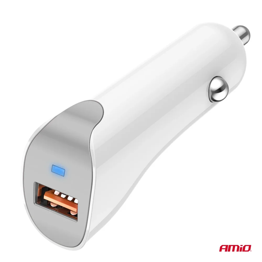 Nabíječka do auta USB-A 2.1A 12/24V AMiO-03873 - Obrázek 3