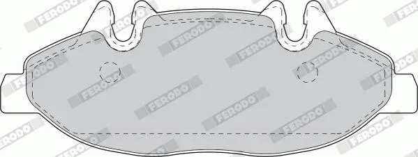Sada brzdových destiček, kotoučová brzda FERODO FVR1493