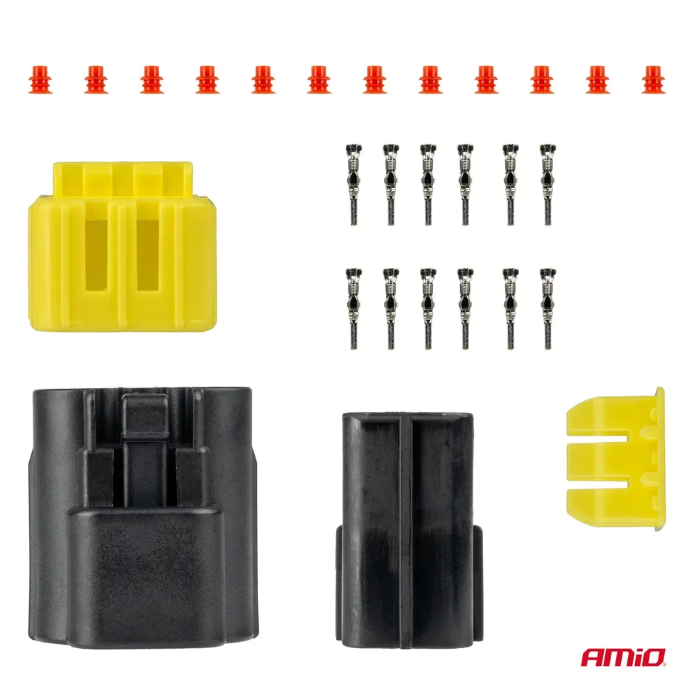 Sada elektrických konektorů vodotěsných 6 PIN 2,2 mm AMiO-04349 - Obrázek 3