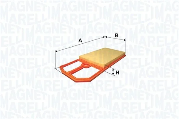 Vzduchový filtr MAGNETI MARELLI 153071762497 – OE 04C129620E
