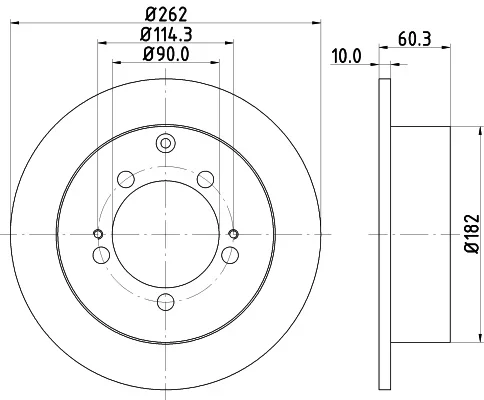 Brzdový kotouč HELLA 8DD355118-661