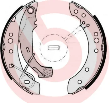Sada brzdových čelistí BREMBO S61526
