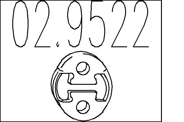 Zarazka, tlumic vyfuku MTS 02.9522 – OE 46742184
